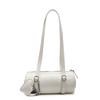 Simple oil wax leather portable cylinder bag niche design casual versatile shoulder pillow bag women