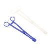1Pc Disposable Sterile Slotted Round Navel Forceps Clamp Triangle Open Plier Ear Nose Lip Belly Body Piercing Forceps Tools
