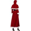 Santa Costume Mrs Santa Christmas Costume Woman Outfit Christmas Long Dress New Year Party Set