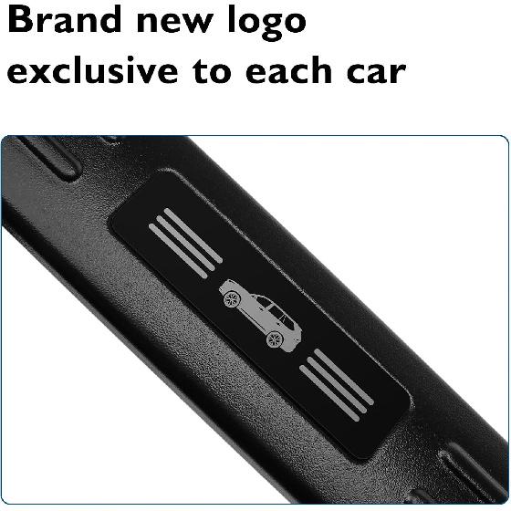 BIBLOZ ABS Material Door Sill Protector Compatible With Toyota Grand Highlander (Include Hybrid) LE/XLE/Limited/Platinum Accessories 2024-2025 2026