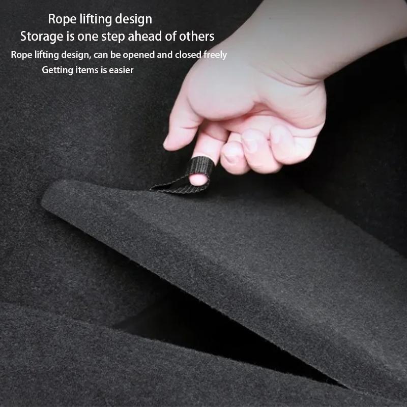 For Tesla Model Y Juniper 2026 2025 Car Trunk Side Storage Box Cover plate organizer Car trunk side storage box refit Accessorys