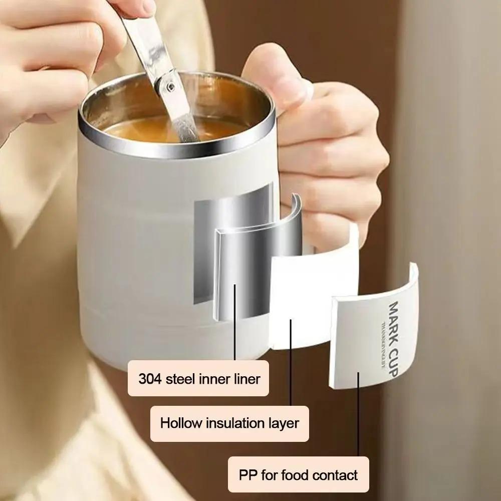 Anti-scalding Thermal Coffee Mug Double-layer Insulated Water Cup Durable Thermal Cup  Office