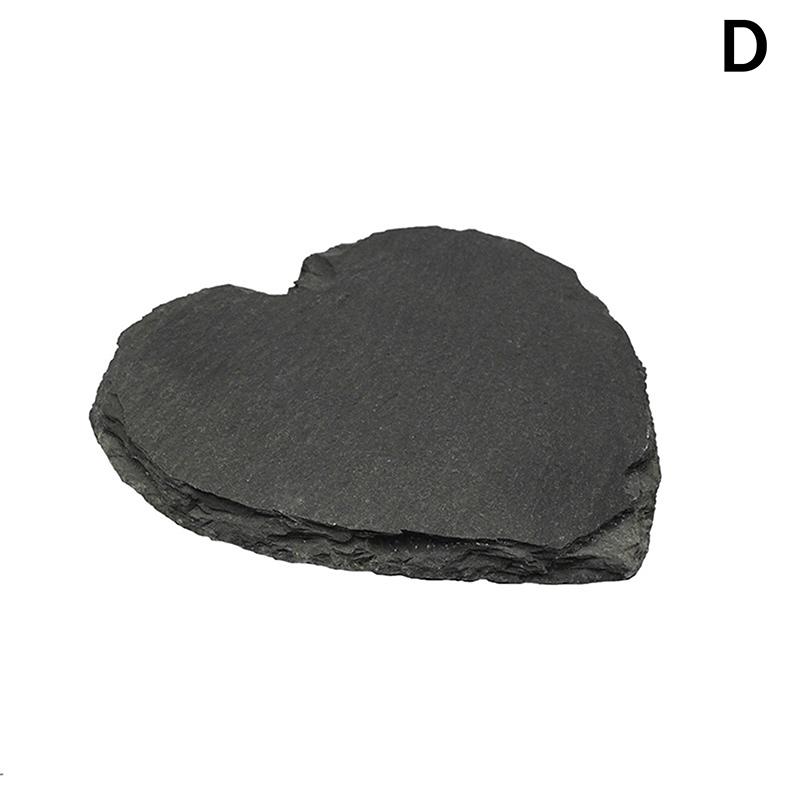 Table Coaster Japanese Style Reusable Slate Stone Drink Coaster Decorative Kitchen Tea Cup Mug Heat Resistant Rock Coaster