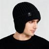 Plush Winter Ear Protection Knit Hat for Seniors - Warm, Windproof, and Thickened Wool Hat for Cold Weather.