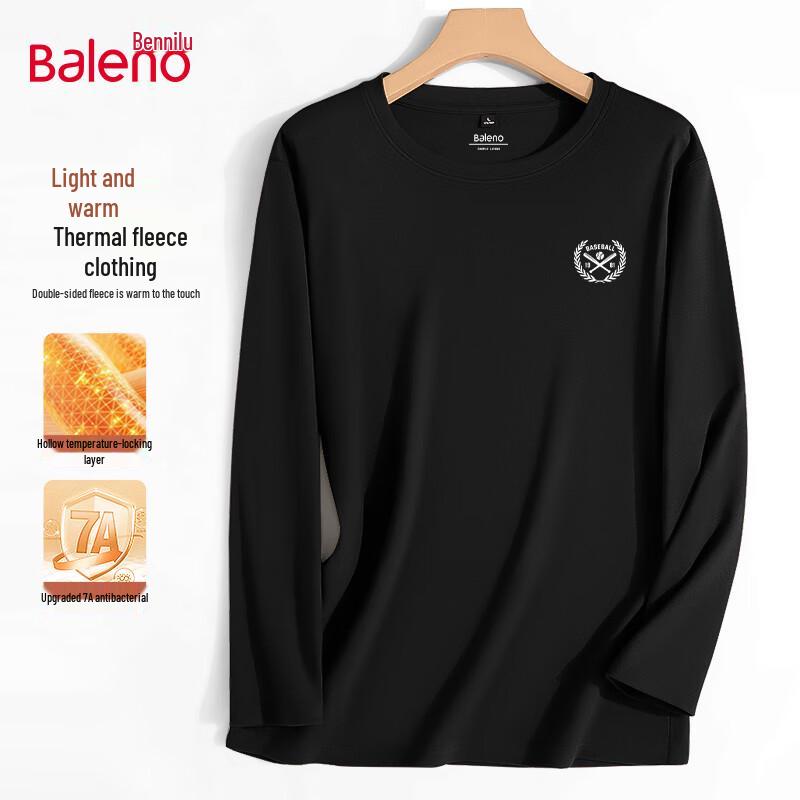 Baleno Men s Double-sided Fleece Thermal Mock Neck Top 4XL