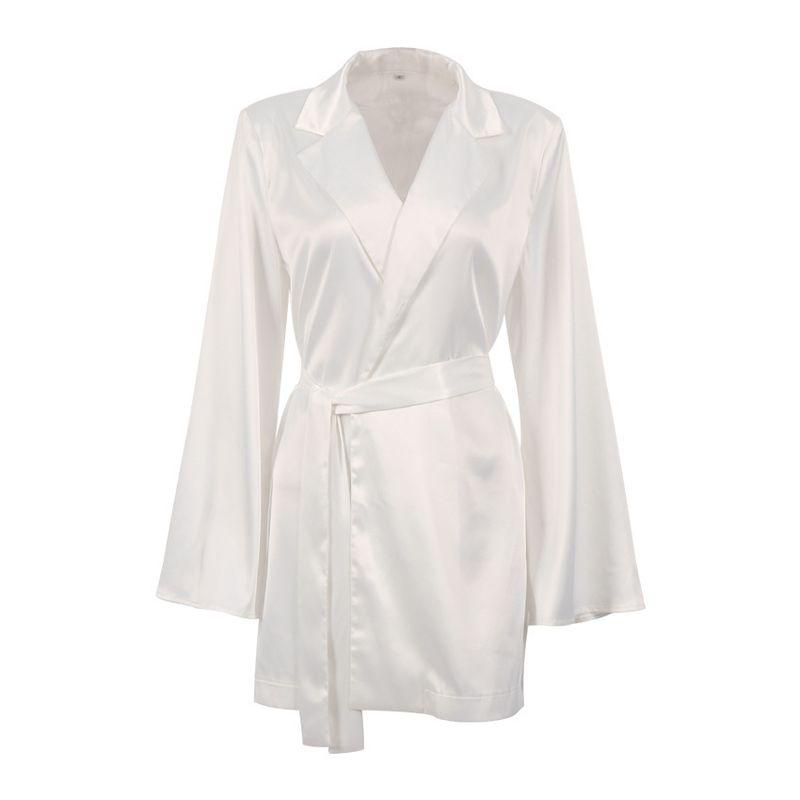 

Fashion Camisole Set Lace-up Skirt and Halter Pants White suit M