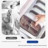 Multicompartment Plastic Food Organizer With Leakproof Seal For Refrigerator And Freezer Use