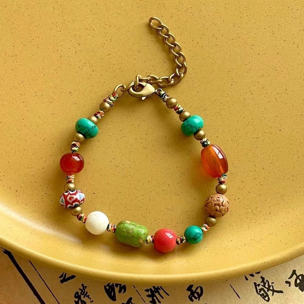 Tibetan Ancient Method Woven Braided Bracelet Nepal Bohemian Exotic Bell Women Bracelet Coco Hand Rope Bracelet Women Jewelry