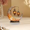 Colorful Printing Acrylic Moon Lantern Flat 2D Art for Bedroom Desktop Family Craft Christmas Party Decoration Festival Gift