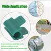 24pcs Greenhouse Clamps Single Head Row Cover Netting Tunnel Hoop Clips Insect Proof Shed Film Shading Net Rod Clips