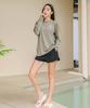 Tyubeuteuli Women'S Fingerhole Loose Fit Long Sleeve Rash Guard B704 Olive Khaki