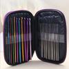 22pcs/Set Crochet Hooks Needles Stitches Knitting Craft Case Crochet Agulha Set Weaving Tools Sewing Tools