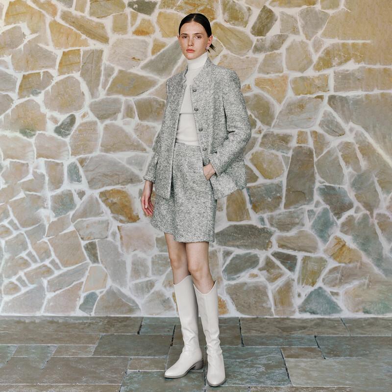 LadyS Elite Merino Wool Bouclé Style Two-Piece Set