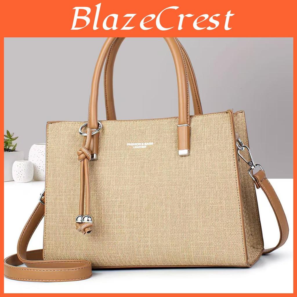 Minimalist Pu Tote Bag With Zipper Pockets For Daily Commuting Women