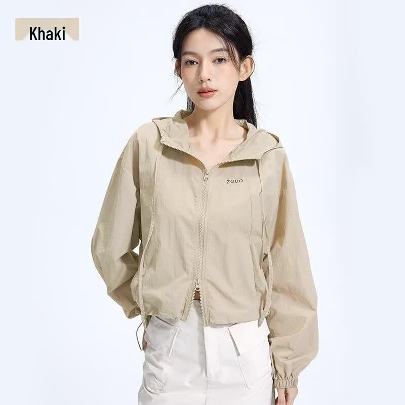 Zauo Women s Casual Summer Sun Protection Hoodie