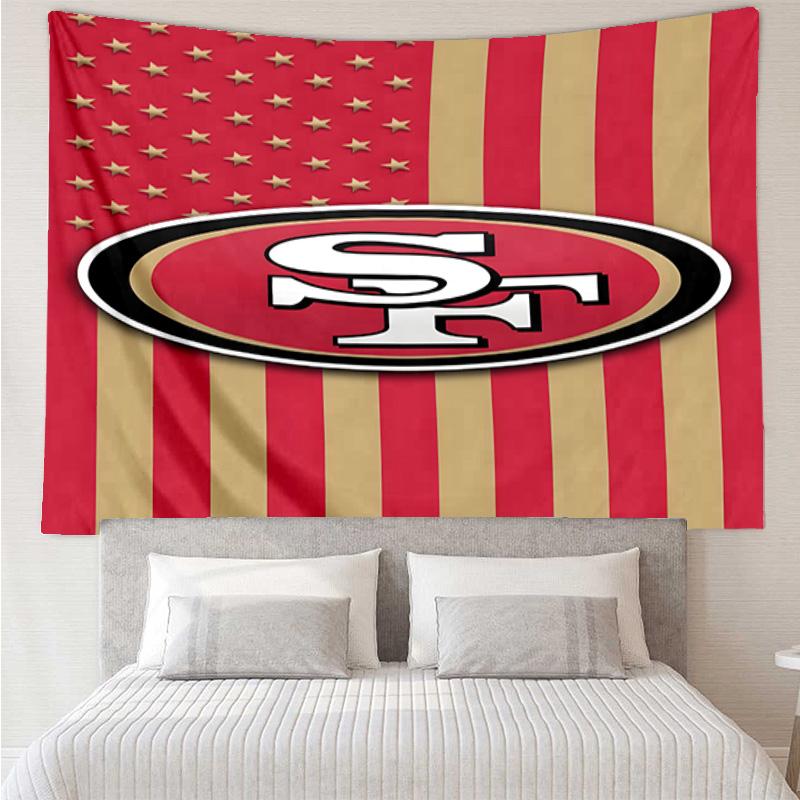 Faithful 49ers Football Quick-Dry Tapestry Hanging for Bedroom,Livingroom, Playroom,Decor Art Room Wall Tapestry Holiday and Birthday Gifts