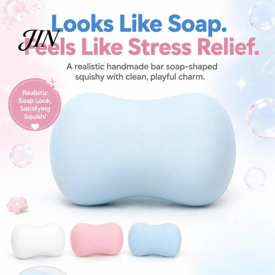 Soft Squeeze Ball Stress Relief Crunchy Soap Toy, Bead-Filled Fidget Non Relaxation Toy Rebound Shapeable Shaped Sensory Gift for Adults Kids