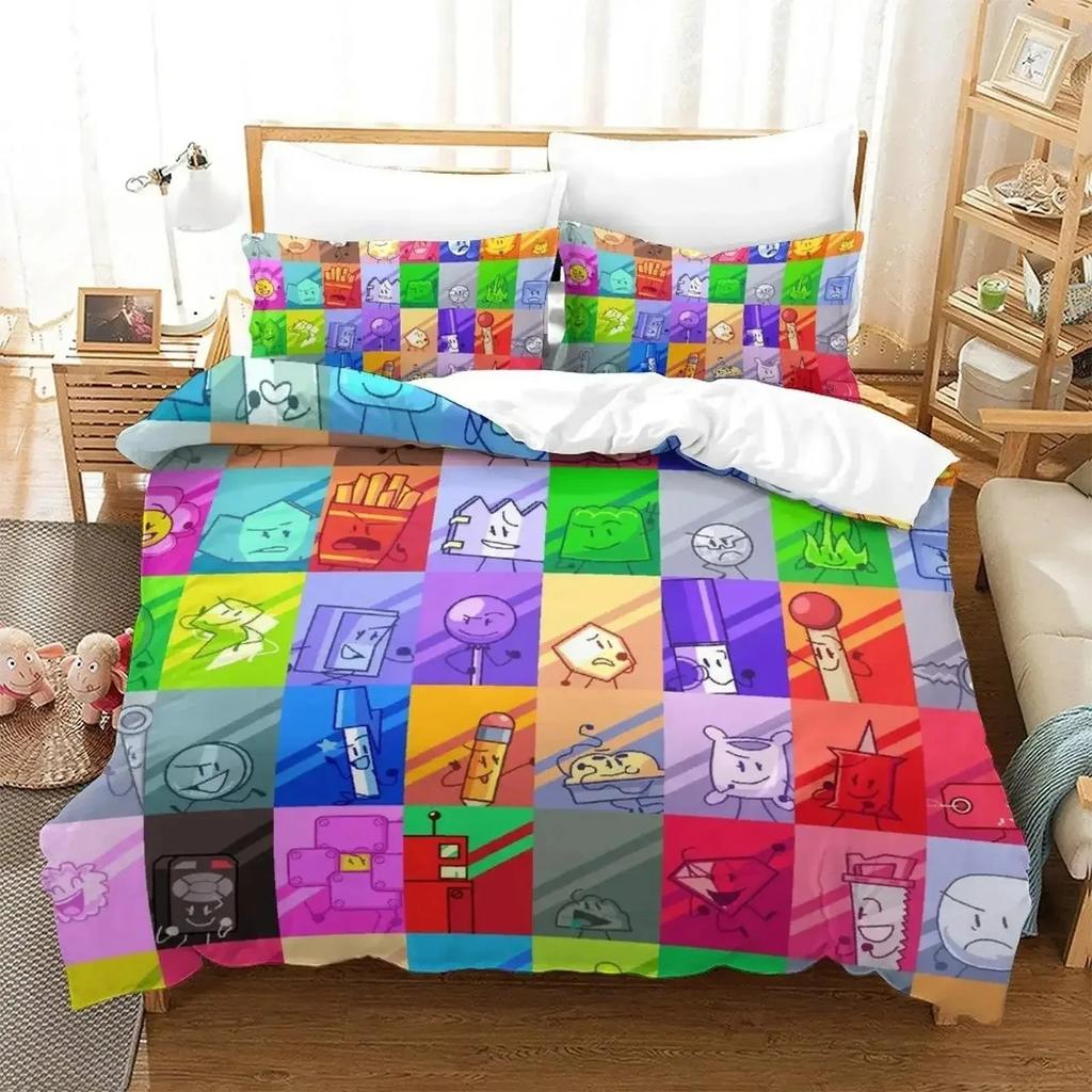 Noul set de lenjerie de pat Jacknjellify Set de pat dublu complet Queen King Size Adult Copii Dormitor Husă de pat Set cearșaf de pat Anime 3D