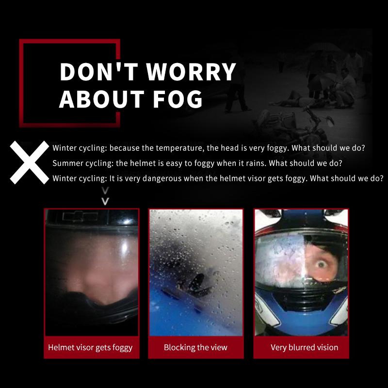 Motorradhelm-Antibeschlagfolie Vollhelmlinse Antibeschlagaufkleber Helm Allgemeiner Antibeschlagfilm
