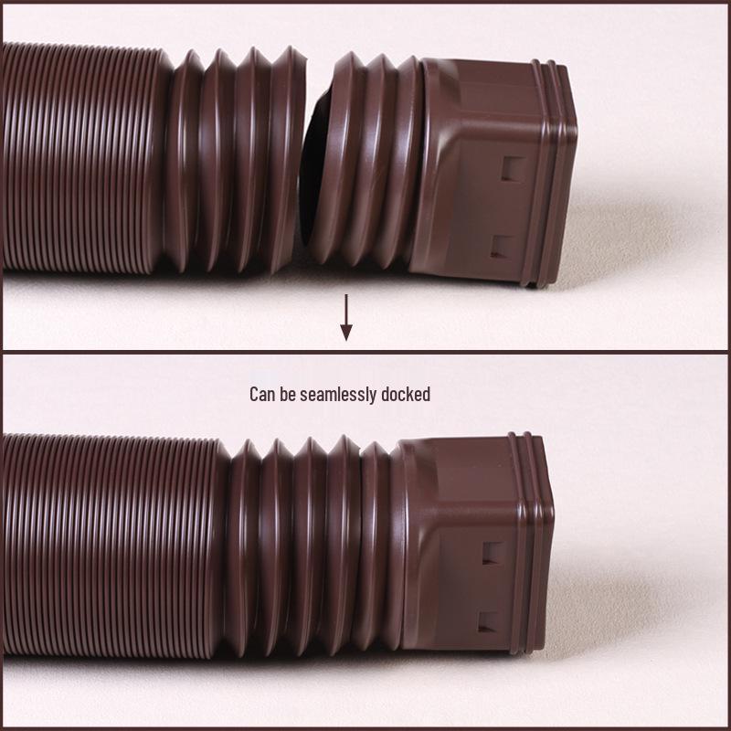 Outdoor Telescopic Rainwater Drainage Pipe - Plastic Downspout for Villa Perimeter