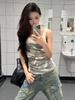 High-End White Slimming Tank Top for Women - Summer Sleeveless T-Shirt