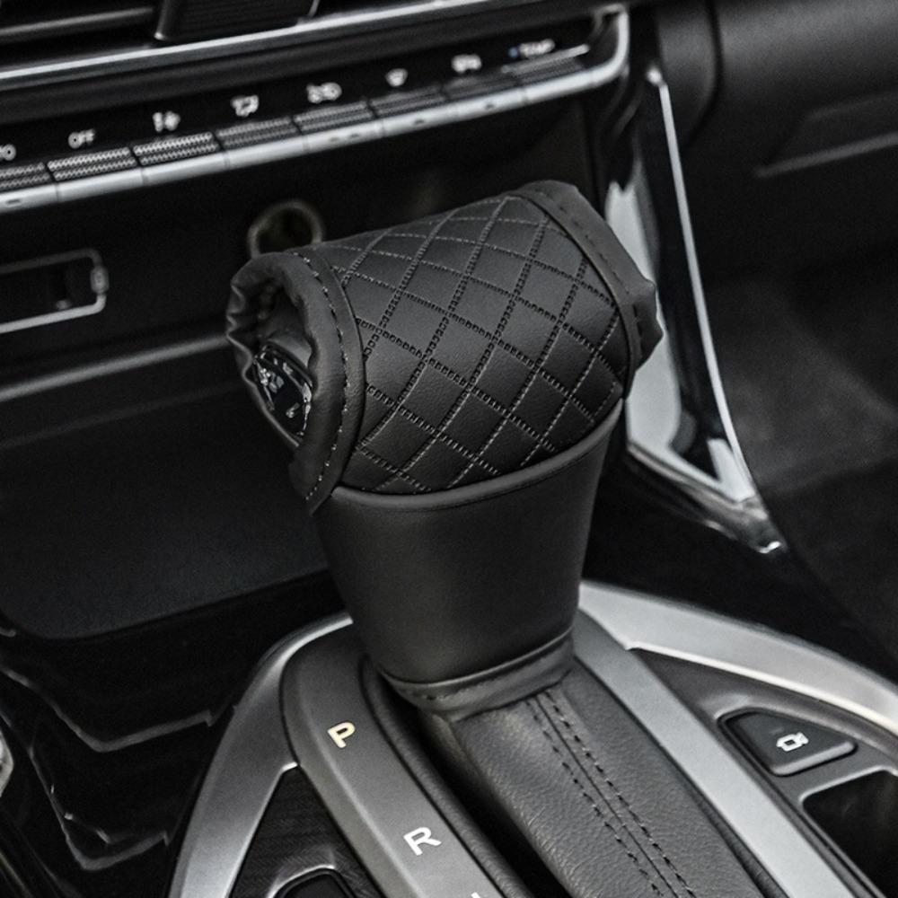 PU Leather Car Gear Shift Cover Durable Shift Lever Decoration Shift Lever Cover Automobiles Interior Accessories