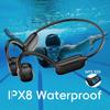 AI IPX8 Waterproof Bone Conduction Earphones 32GB Built in MP3 Player Wireless Bluetooth Headphones for Swimming Running Gym