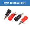 50Pcs 4mm Banana Plugs Socket Connector Amplifier Speaker Binding Posts Terminal Electrical Connector Terminal Enduring