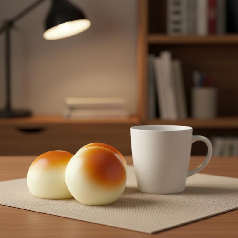 Mini Steamed Bread Squeeze Toy Realistic Soft Slow Rising Stress Relief Toy For Office Desk Relaxation