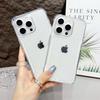 Transparent Bumper Case For iPhone 16 ProMax 15 14 13 12 Pro Max Plus 16Pro 16Plus Acrylic Hybrid Shockproof Cushion Armor Cover