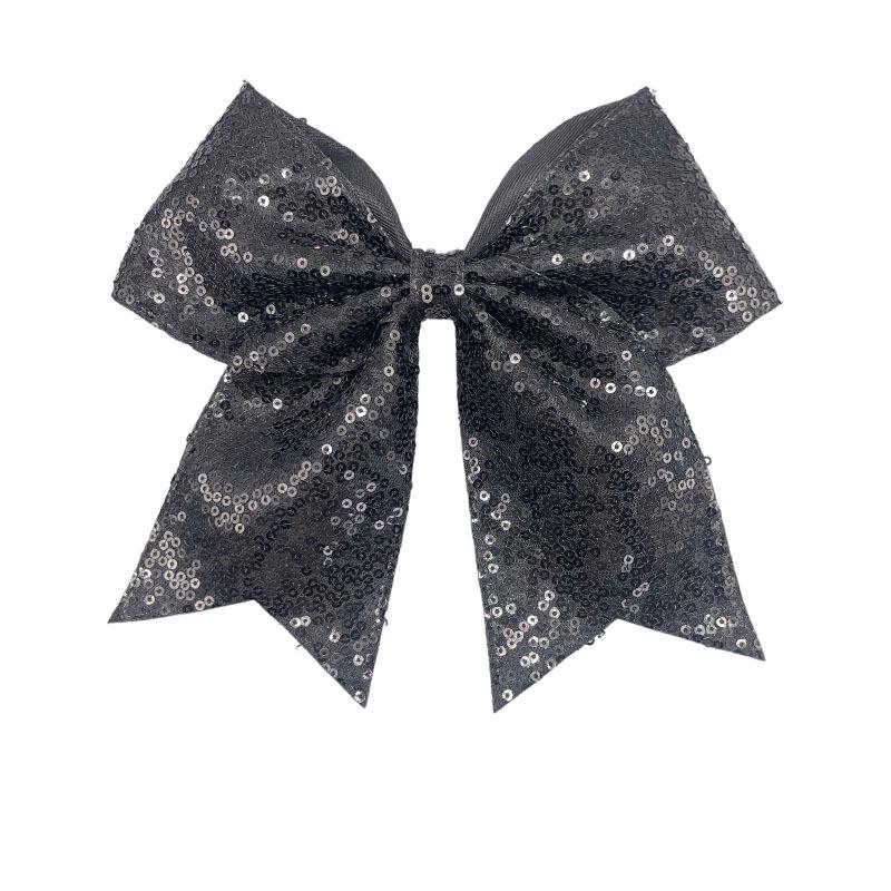 Fermacapelli a coda di rondine con paillettes ricamate per bambini, per cheerleading