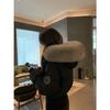Winter new fur collar hooded cotton-padded coat thickened short cotton-padded coat women's coat