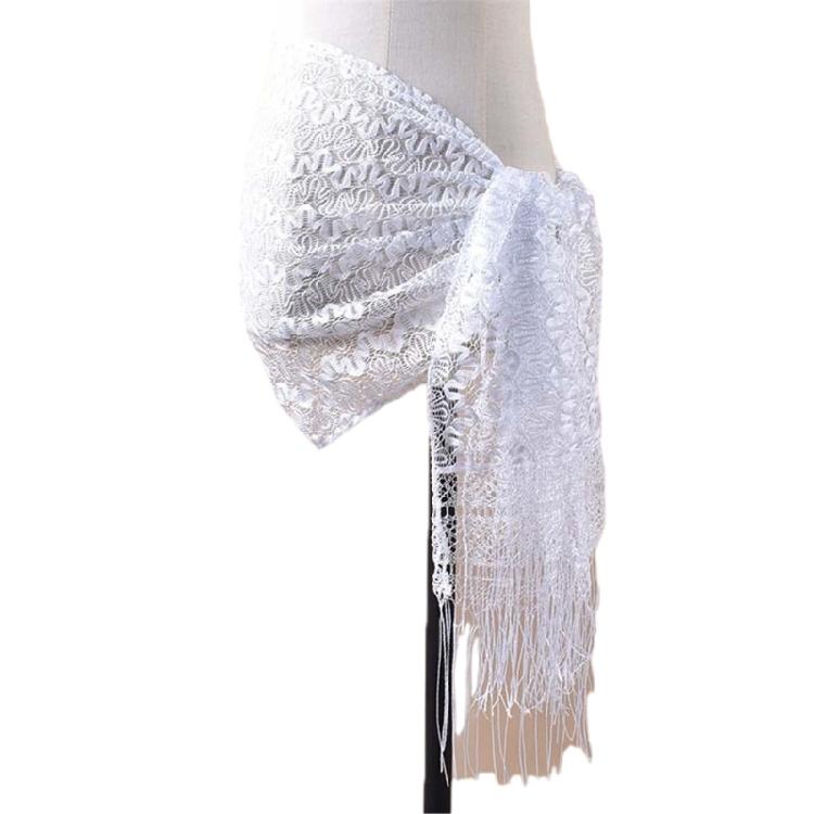 Lace Exotic Neck Scarf Ethnic Plush Lace for Men Women Fringed Season Neck Gaiter Stylish Fringed Neckwear