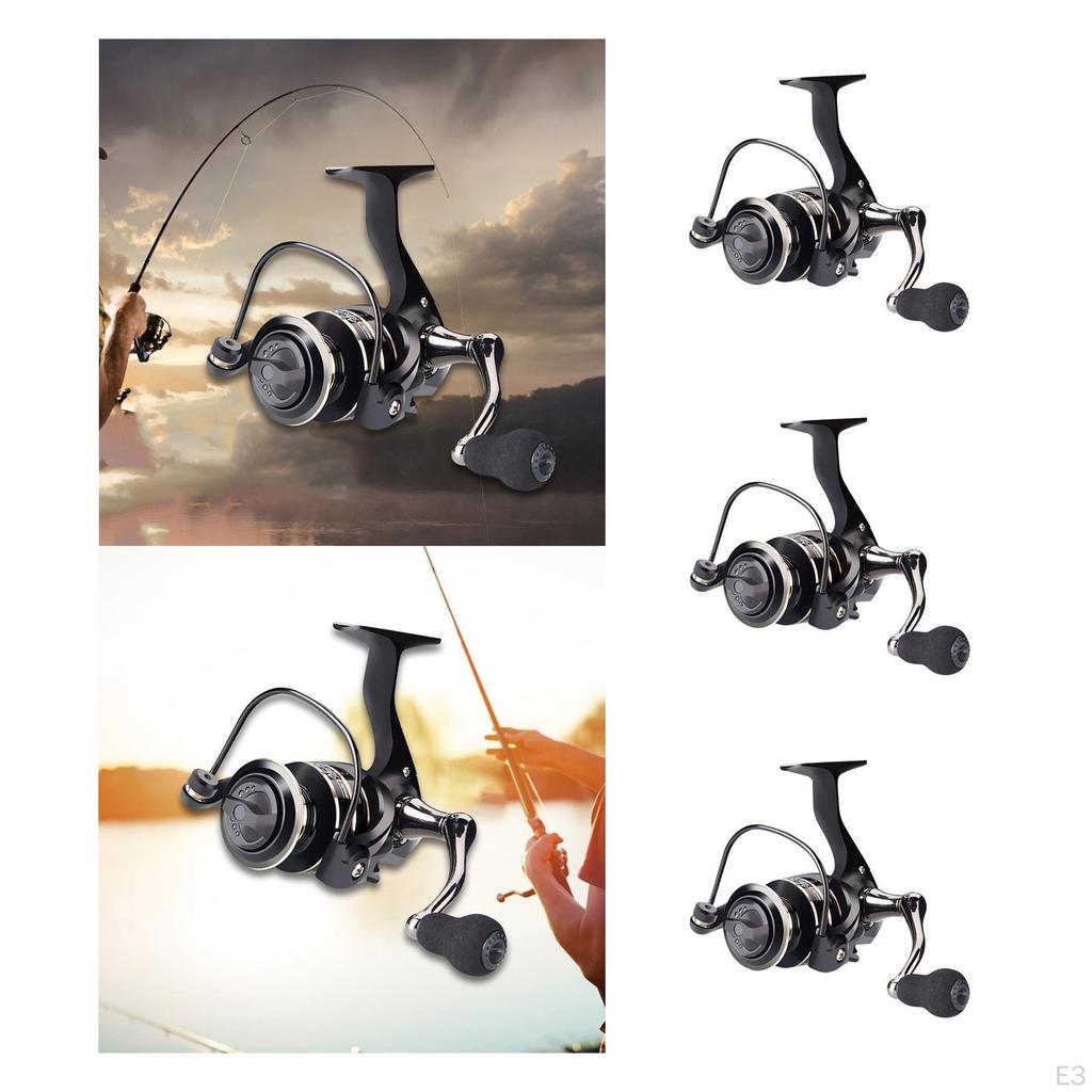 Fishing Reel 5.2:1 Gear Ratio High Speed Powerful Lightweight, with Interchangeable, for Freshwater