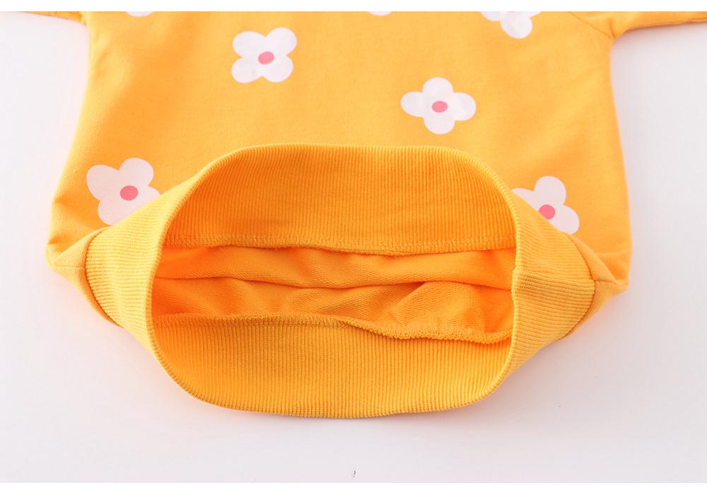Girls' Cartoon Cotton Knit Hoodie - Long Sleeve, Autumn Style, European & American Brand Kids' Clothing