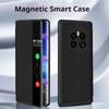 Magnetyczne Zamknięcie Pokrowiec Flip ze Skóry PU Dla HUAWEI Mate 70 Pro Mate 60 50 40 Pro Plus Smart View Budzenie Uśpienie Wyświetlanie ID Dzwoniącego