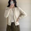 New ArrivalS Open Run Women S Lovely Square Button Cutout Round Neck Cardigan