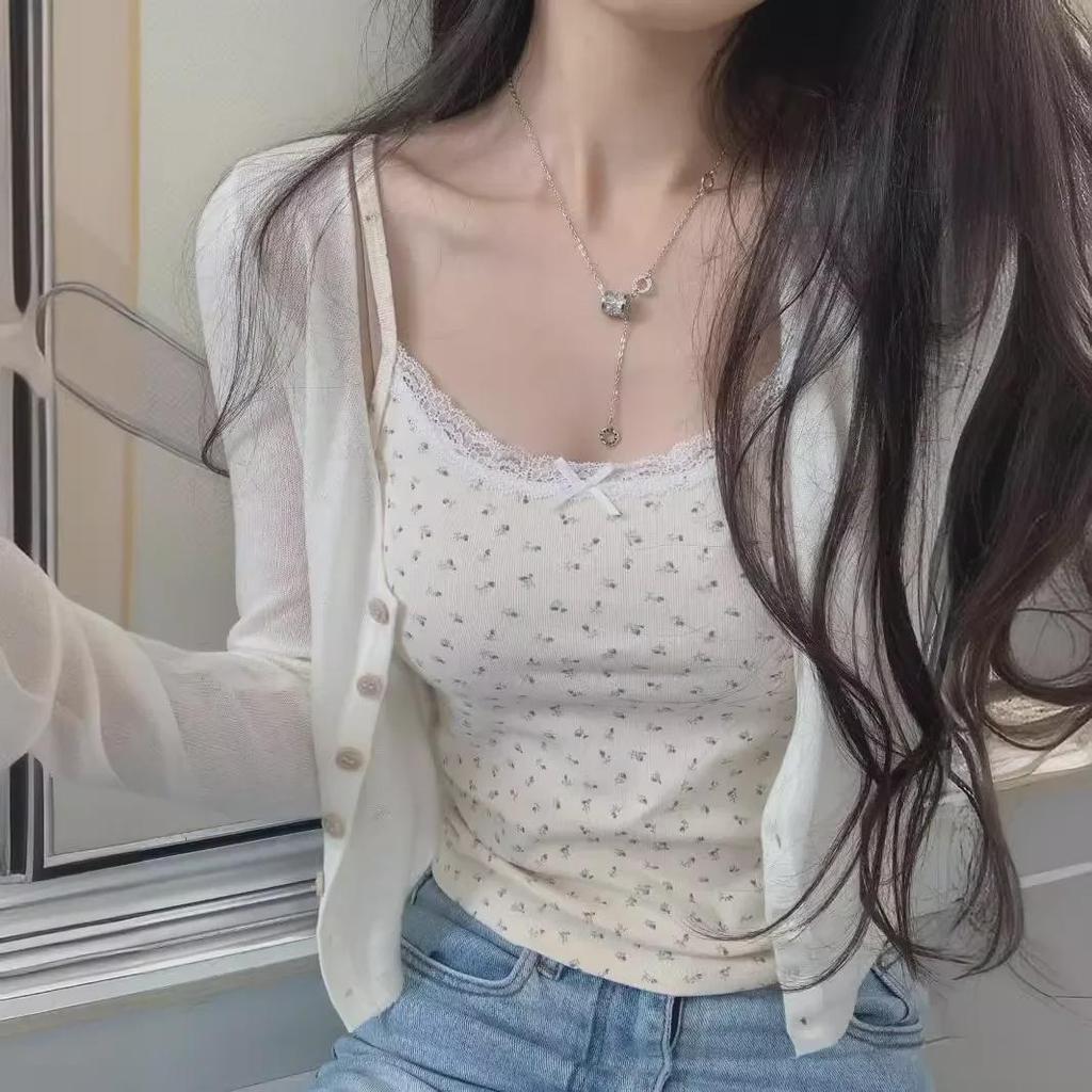 Women's Summer Floral Camisole - Trendy All-Match Sleeveless Top