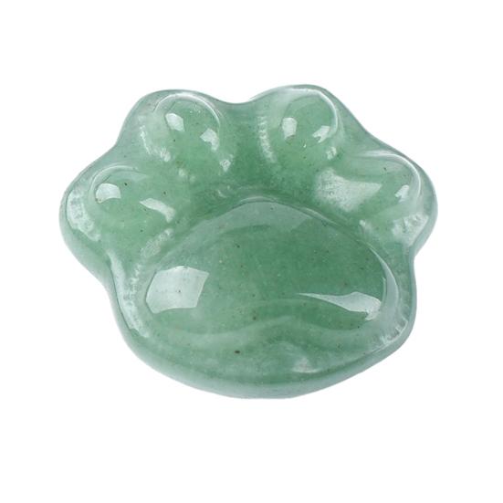 Mini Cat Paw Figurine Natural Healing Stone Hand Carved Statue Collectible Spiritual Gifts for Cat Lovers Women