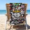 1pc Jack1 Beach Towel with Custom Name, Beach/Swimming/Bath/Picnic/Camping Towel, Suitable for Seaside Beaches