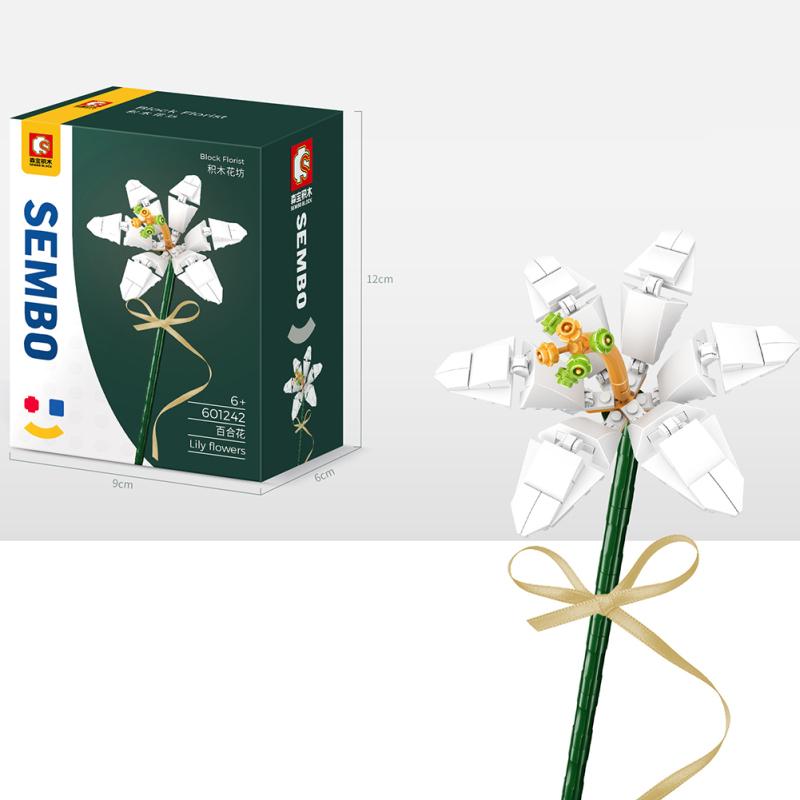 Blocuri de construcție Buchet de flori eterne compatibile cu blocuri de construcție asamblate Lego Jucării Pentru