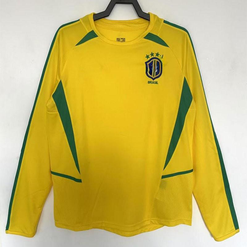 Long Sleeve Retro Football Jersey Men Classic Club National Team Style Sports Training Wear