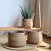 Nordic Rattan Floor Flower Pot Basket - Large Woven Cover for Decorative Monstera Plant
