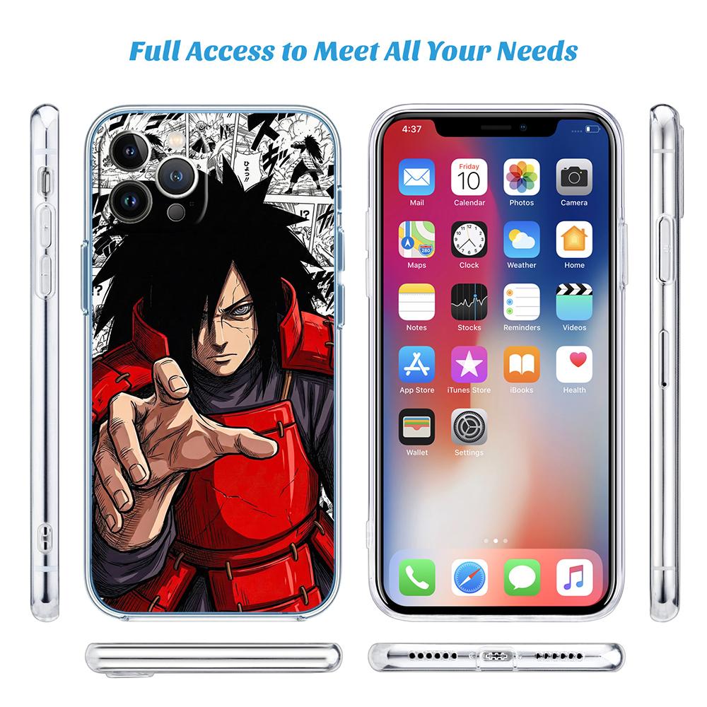 LO74 NARUTO Uchiha Madara Soft Shell Transparent Phone Case for Samsung Galaxy A04 A04S A14 A23 A34 A54 M23 M33 M52 M53