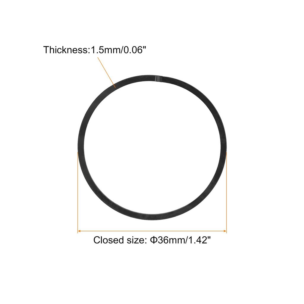 uxcell Piston Ring Set of 2 36mm X 1.5mm Standard Size Piston Ring Chainsaw Replacement Parts