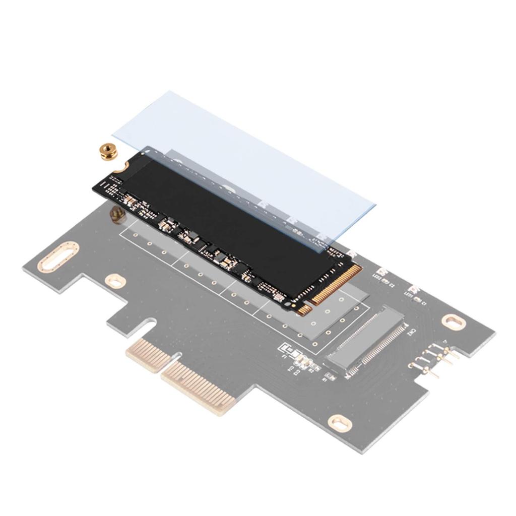 Silver Stone M.2 NVMe SSD NGFF M-Key To PCIe X4 ARGB Adapter Card (with Cooling Pad) SST-ECM24-ARGB