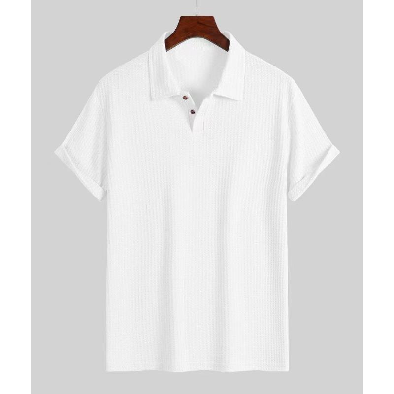 New men's summer polo shirt: short-sleeved, casual, versatile, breathable and skin-friendly