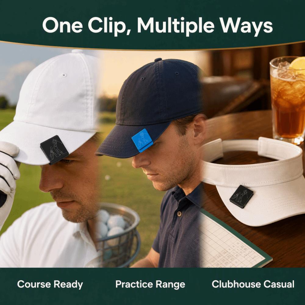 Lightweight Golf Hat Clip Multi Color Golf Accessory Portable Metal Cap Clip  Cap Decoration
