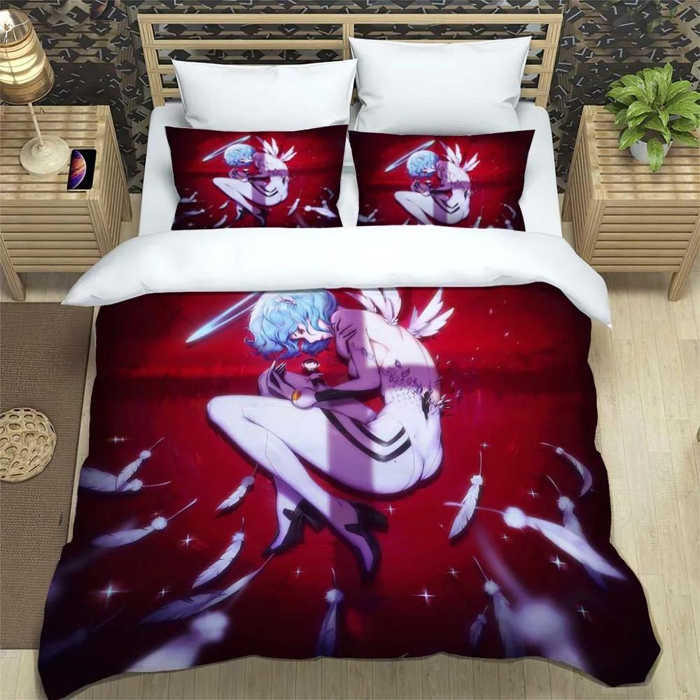 New NEON GENESIS EVANGELION Anime Quilt Covers Bedding Dormitory Sheets 2/3-piece Bedding Set