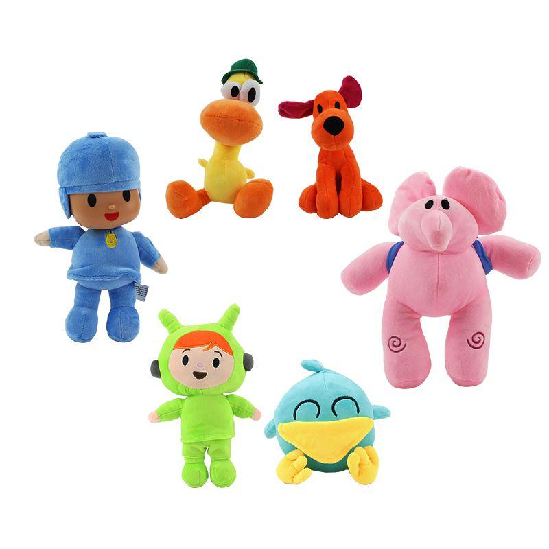 Adorable Pocoyo Elly Pato Loula Sleepy Bird Soft Plush Stuffed Figure Toy Doll Gift For Kids